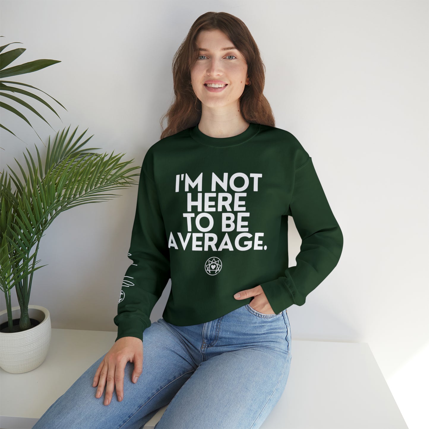 Enneagram Three | Not Average | Crewneck Sweatshirt