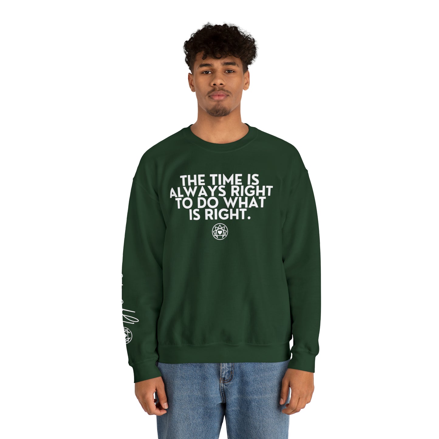 Enneagram One | The Time is Always Right | Crewneck Sweatshirt