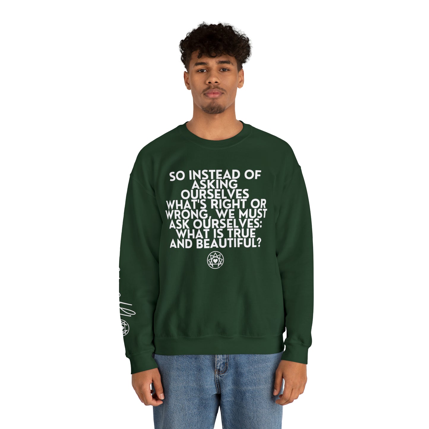 Enneagram One | True & Beautiful | Crewneck Sweatshirt